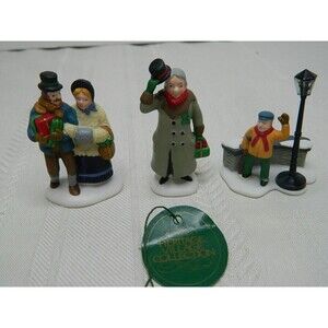 Dept 56 Heritage Village A Christmas Carol Morning 5588-3 Set of 3 Original Box